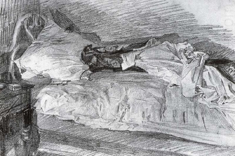 The bed, Mikhail Vrubel